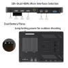 FEELWORLD LUT11S 10.1 Inch Ultra Bright 2000nit Touch Screen DSLR Camera Field Monitor and 3D Lut Waveform Vectorscope Automatic Light Sensor HD 1920x1200 3G SDI 4K HDMI Input Output view 4