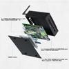 VENOEN Industrial PC Fanless Mini Desktop Computer Core i5 8260U, 8GB RAM 512GB SSD Mini PC Win 11 Pro, 2xHD, 1xDP, 2xLan, 2xRS232 COM, GPIO, WiFi, BT 4.2, VESA, Auto Power On,Metal Case view 3