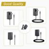 Dysead 4ft Small AC DC Adapter for Buffalo AirStation N600 Gigabit Dual Band Router WZR-600DHP2 WZR-600DHP2D Power Supply Cord Cable PS Charger Mains PSU view 4