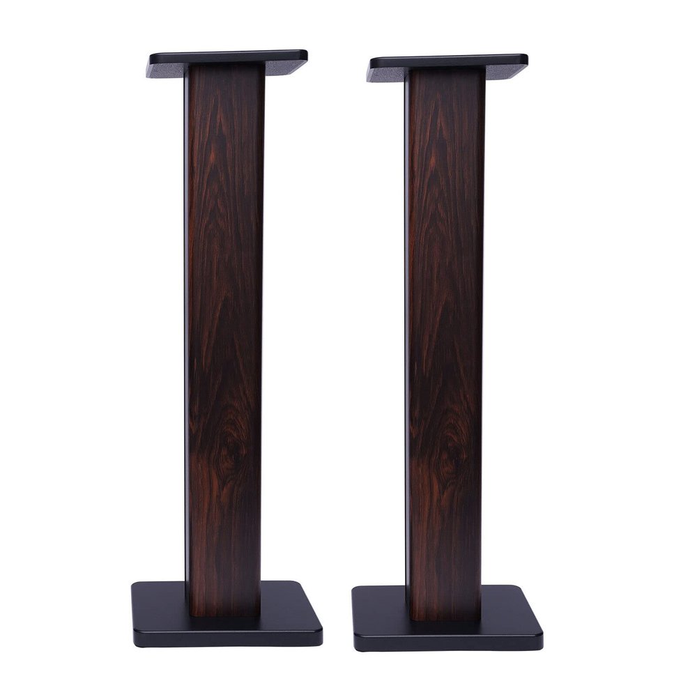 YIYIBYUS 36" Stable Thick Speaker Bookshelf Stands Home Theater Speaker Holder Pair - Sanus Adjustable Height Speaker Stand - Holds Satellite & Small Bookshelf Speakers