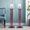 YIYIBYUS 36" Stable Thick Speaker Bookshelf Stands Home Theater Speaker Holder Pair - Sanus Adjustable Height Speaker Stand - Holds Satellite & Small Bookshelf Speakers view 2