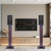 YIYIBYUS 36" Stable Thick Speaker Bookshelf Stands Home Theater Speaker Holder Pair - Sanus Adjustable Height Speaker Stand - Holds Satellite & Small Bookshelf Speakers view 4
