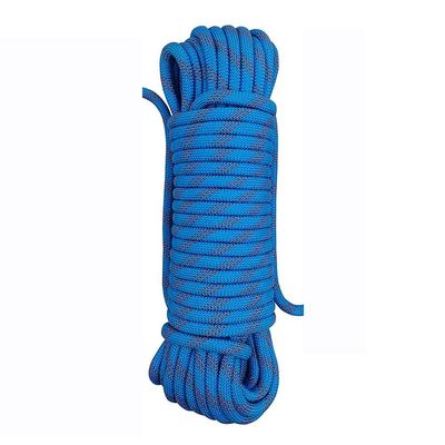 Aoneky Outdoor 10mm 32ft Static Utility Rope, Heavy Duty Polyester Rope for Pulling, Rigging, Tree Work & Hunting, Gym Fitness, 2000LB Tensile Strength, Blue