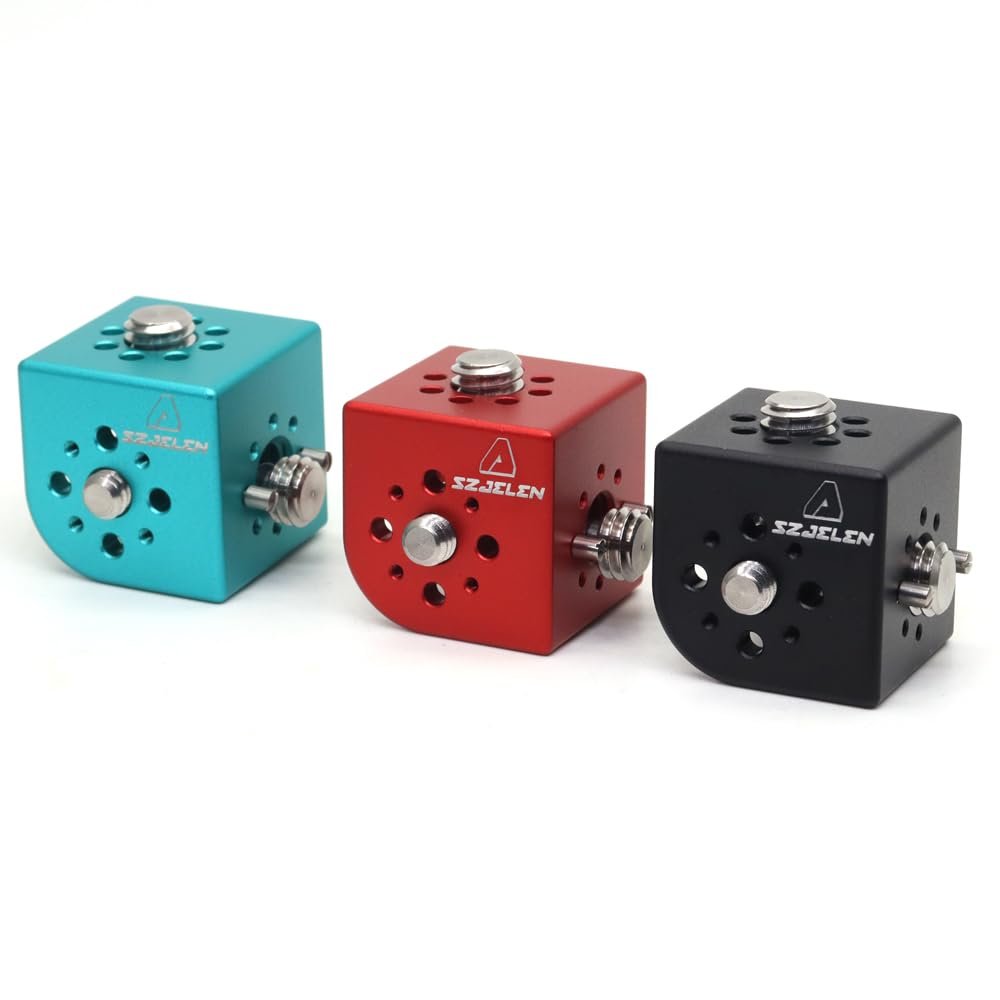 SZJELEN with 1/4 3/8 Screw Arri Camera Extension Side PanelSquare 3/8 Three-Side Expansion Block for Arri Red Sony Camera (Blue)