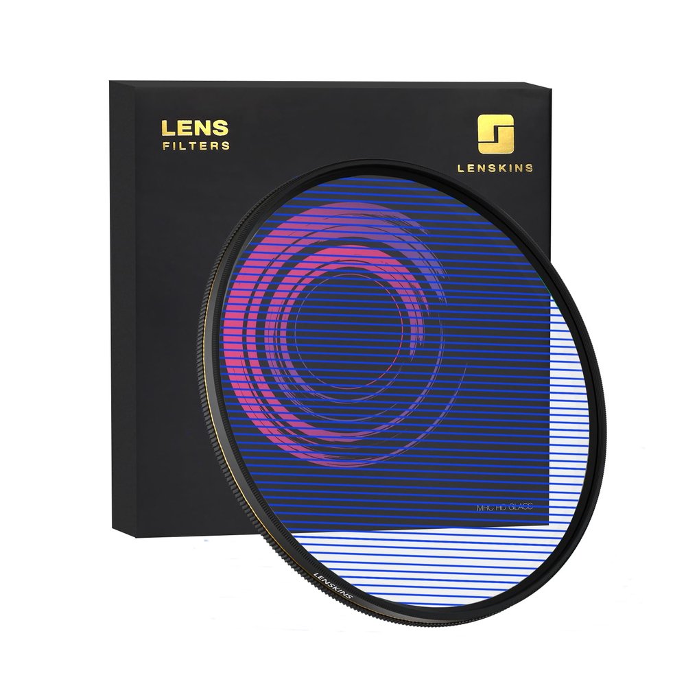 LENSKINS 95mm Variable Blue Streak Filter, Special Effects Lens Filter, Anamorphic Optical Glass, Multi-Resistant Coated, Light Flare Effect Filters for Camera Lens