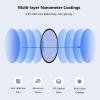 LENSKINS 95mm Variable Blue Streak Filter, Special Effects Lens Filter, Anamorphic Optical Glass, Multi-Resistant Coated, Light Flare Effect Filters for Camera Lens view 3