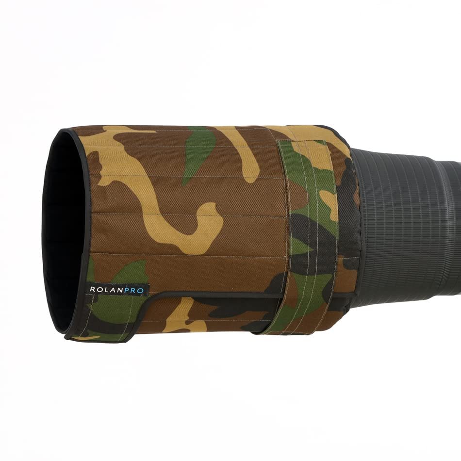 Rolanpro Lens Hood Telephoto Lens Folding Hood for Canon Nikon Sony Sigma Tamron 500mm f/4 SLR (M)-#6 Green Waterproof