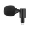 Andoer Mini Plug-in Microphone for Smartphone Mobile Phone Microphone Cardioid Pickup Type C Plug Adjustable 90 Angle with 2 Pieces Windshield for Smartphone Live Streaming Vlog Singing Online view 1
