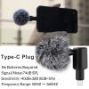 Andoer Mini Plug-in Microphone for Smartphone Mobile Phone Microphone Cardioid Pickup Type C Plug Adjustable 90 Angle with 2 Pieces Windshield for Smartphone Live Streaming Vlog Singing Online view 2