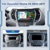 [Upgrade HiFi] Car Radio for Hyundai Santa Fe IX45 2013-2018: [2G+64G] 9 inch Touch Screen Upgrade for Santa Fe Car Stereo with Wireless Carplay Android Auto GPS Bluetooth FM RDS view 2