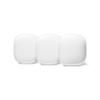 Google Nest WiFi Pro - 6E - Reliable Home Wi-Fi System with Fast Speed and Whole Home Coverage - Mesh Router - 3 Pack - Snow view 1