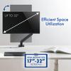Stellar Mounts Spring LCD Monitor Arm with USB and Multimedia Ports for: Dell 27-inch USB-C Monitor S2723HC - Full HD (1920 x 1080 Display, 75Hz Refresh Rate, 4MS view 4