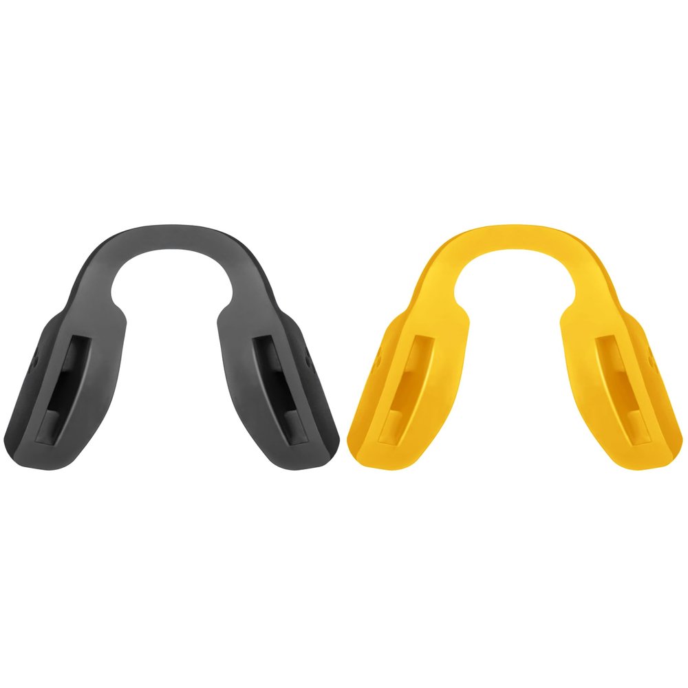 Mryok 2 Pair Replacement Nose Pieces Nose Pads for Oakley Hex Jector OX8032 Eyeglass - Yellow & Black
