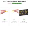 Mryok 2 Pair Replacement Nose Pieces Nose Pads for Oakley Hex Jector OX8032 Eyeglass - Yellow & Black view 4
