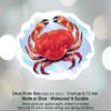 2 Pack Crab Watercolor Ocean Beach Theme Printed Car Decal, Tumbler Decal, Laptop Sticker, Waterproof view 3