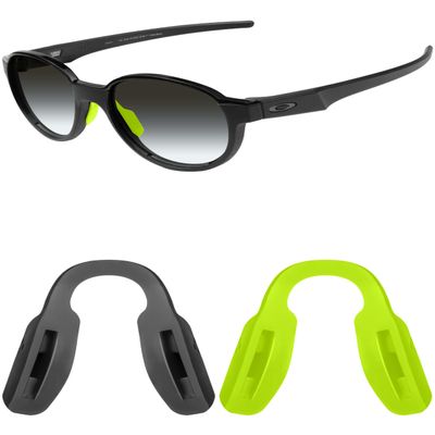 Mryok 2 Pair Replacement Nose Pieces Nose Pads for Oakley Hex Jector OX8032 Eyeglass - Green & Black