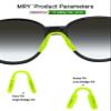 Mryok 2 Pair Replacement Nose Pieces Nose Pads for Oakley Hex Jector OX8032 Eyeglass - Green & Black view 2