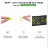 Mryok 2 Pair Replacement Nose Pieces Nose Pads for Oakley Hex Jector OX8032 Eyeglass - Green & Black view 4