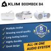 Klim Boombox B4 CD Player Portable Audio System + AM/FM Radio with CD Player, MP3, Bluetooth, AUX, USB + Wired & Wireless, White (Renewed) view 2
