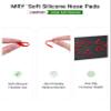 Mryok 2 Pair Replacement Nose Pieces Nose Pads for Oakley Hex Jector OX8032 Eyeglass - Red & Black view 4