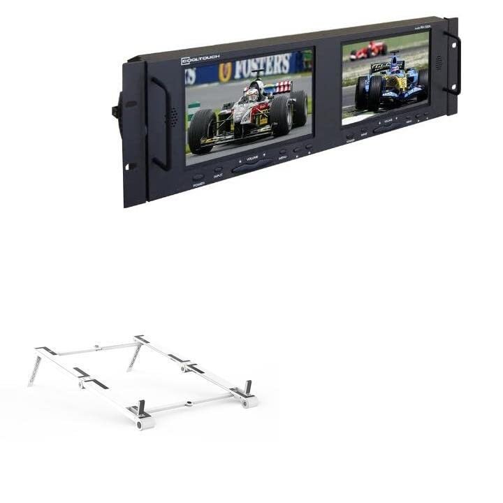 BoxWave Stand and Mount Compatible with Cooltouch RX-702TA - Pocket Aluminum Stand 3-in-1, Portable Multi Angle Viewing Riser - Metallic Silver