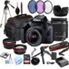 Canon EOS 4000D (Rebel T100) DSLR Camera w/EF-S 18-55mm F/3.5-5.6 Zoom Lens + 128GB Memory + Case + Tripod + Filters (28pc Bundle) (Renewed) view 1