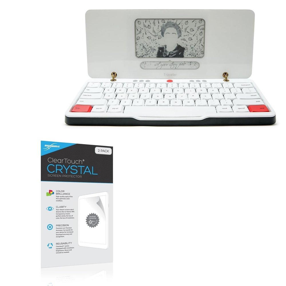 BoxWave Screen Protector Compatible with Astrohaus Freewrite Traveler - ClearTouch Crystal (2-Pack), HD Film Skin - Shields from Scratches