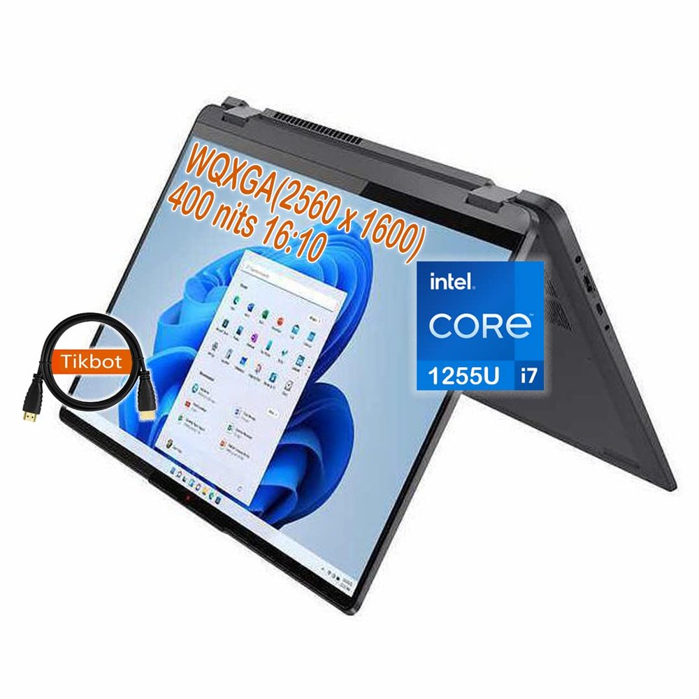 Lenovo Flex 5 16" 2-in-1 WQXGA (2560 x 1600) 16:10 Touchscreen Laptop, 10-Core i7-1255U, 400nits, 100% sRGB, Backlit KB, Wi-Fi 6, win11, Thunderbolt 4, w/HDMI (16GB RAM | 1TB PCIe SSD)