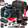 Canon EOS Rebel T7 DSLR Camera w/ 18-55mm F/3.5-5.6 is II Zoom Lens + Macro + Telephoto + More (18pc Bundle) (Renewed) view 1