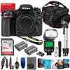Nikon Intl. D7500 DSLR Camera Body Only Bundle + Premium Accessory Bundle Including 64GB Memory, TTL Auto Multi Mode Flash, PhotoVideo Software Package, Shoulder Bag & More (Renewed) view 1