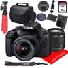 Canon EOS Rebel T7 DSLR Camera w/ 18-55mm F/3.5-5.6 III Lens + 32GB SD Card + More (Renewed) view 1