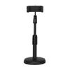 Andoer Desktop Cell Phone Stand Holder Clamp Tablet Stand Adjustable Height Portable Stable Round Base for Watching Online Classes Video Photo Shooting Live Streaming Black view 1