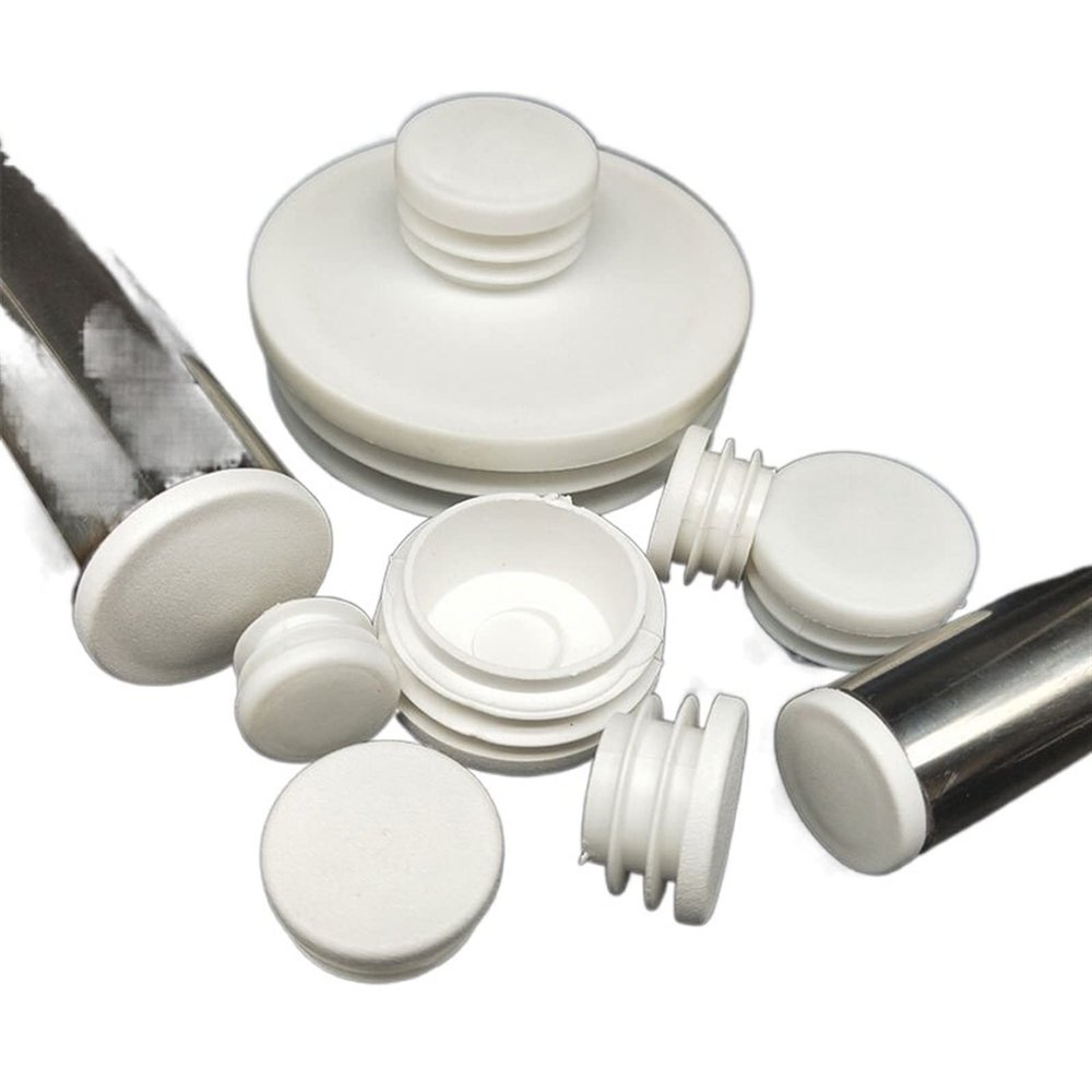 Xuulan 10PCS White Round Plastic Blanking End Caps Tube Pipe Inserts Plug Bung Furniture Tube Plugs Pipe Insert 16/19/22/35mm (Size : 30)