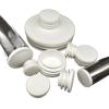 Xuulan 10PCS White Round Plastic Blanking End Caps Tube Pipe Inserts Plug Bung Furniture Tube Plugs Pipe Insert 16/19/22/35mm (Size : 30) view 1