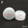 Xuulan 10PCS White Round Plastic Blanking End Caps Tube Pipe Inserts Plug Bung Furniture Tube Plugs Pipe Insert 16/19/22/35mm (Size : 30) view 2