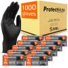 Protectmate 5 Mil Black Nitrile Gloves for Food Prep - Textured Food Prep Gloves - Food Handling Gloves Disposable Latex Free Gloves for Cooking, Catering, Food Service - X-Large (Case of 1,000) view 1