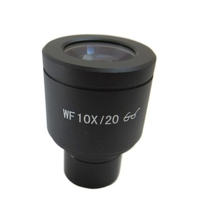 Microscope Kit WF10X 20mm High Eyepoint Wide Angle School Biological Microscope Eyepiece Lens 23.2mm with Micrometer Scale Microscope Lens Adapters (Color : 1pc WF10X Lens)