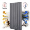 YZJJ Heavy Duty Screen Door, Thermal Insulated Door Curtain Soundproof Privacy Blackout Divider Temporary Door Barrier for Air Conditioner Heater Room Home Kitchen view 2