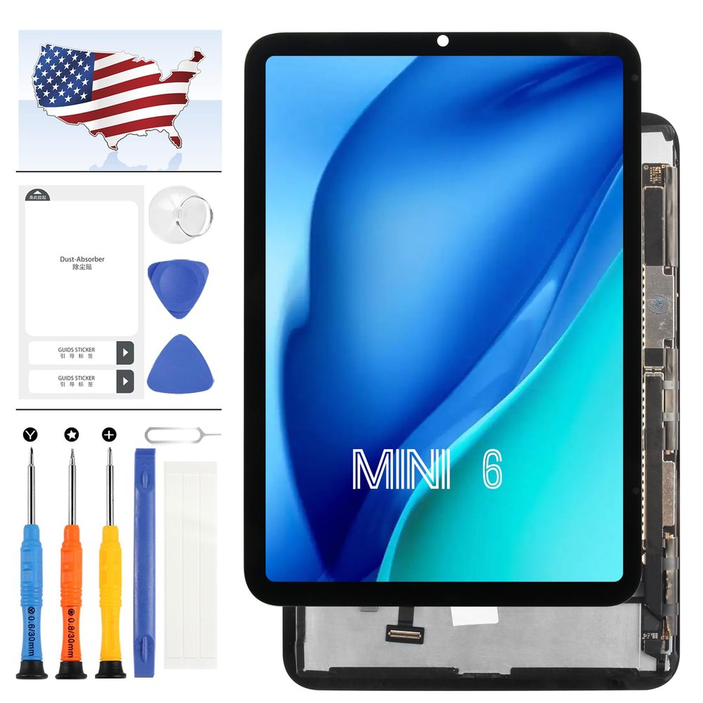 LCD Screen for iPad mini 6 Screen Replacement A2567 for iPad mini 6 6TH Gen LCD MINI6 2021 A2567 A2568 A2569 OEM Display LCD Touch Glass Digitizer Assembly Full Repair Parts Kits