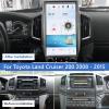 ZWNAV 16 Inch Qualcomm Car Radio Android Auto for Toyota Land Cruiser 200 LC200 2016-2022 Stereo Replacement Tesla Style Touch Screen Unit Audio Multimedia Player GPS Navigation view 2