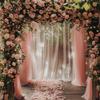 TOAOFY 10x10ft Pink Tulle Backdrop Pink Curtains 2 Panels Blush Pinks Backdrop Curtain Tulle Wedding Birthday Party Cake Table Arch Decor Video Studio Props TAYS057 view 3