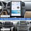 ZWNAV 16 Inch Qualcomm Car Radio Android Auto for Toyota Land Cruiser 200 LC200 2008-2015 Stereo Replacement Tesla Style Touch Screen Unit Audio Multimedia Player GPS Navigation view 2