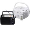 Retekess TR621 CD and Cassette Player Combo, AM FM Radio with Remote Control, USB, TF Port and TR604 AM FM Radio Portable Battery Operated by 3 D Cell Batteries AC Power for Elders view 1