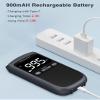 AM FM Walkman Radio:900mAh Rechargeable Portable Transistor Pocket Radio with Best Reception Digital Tuning, LCD Screen,Stereo Earphone Jack, Sleep Timer and Alarm Clock for Jogging,Walking Grey view 2