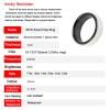 Riversmerge RFID White Ceramics Smart Finger rewrite Ring T5577 Chip ID Wear for Men or Women (White Blank Ring 11#) view 3