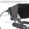 Nitze F7 PRO Cage for Feelworld F7 PRO Monitor with Sunhood, HDMI&USB-C Cable Clamps, Built-in NATO Rail and Cold Shoe - JT-F03B view 4