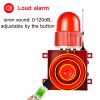 Y DIANS S 1.24mile Wireless Remote Control Siren 120dB Speaker, 9 Tones Adjustable 25 Watts Waterproof Alarm Siren with LED Strobe Light AC380V SLA-01HY view 3