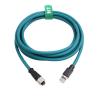 HangTon Ethernet Cable M12 A-Coding 8 Pin Female to RJ45 Cat-7e Patch Cord for Industrial Actuator Sensor Profibus Network Automation Application 2m view 4