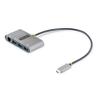 StarTech.com 3-Port USB-C Hub with Ethernet - 3X USB-A - Gigabit Ethernet - USB 3.0 5Gbps - Bus-Powered - 1ft/30cm Long USB Type-C Host Cable - GbE - Portable USB-C to USB-A Splitter (HB30C3A1GEA2) view 1