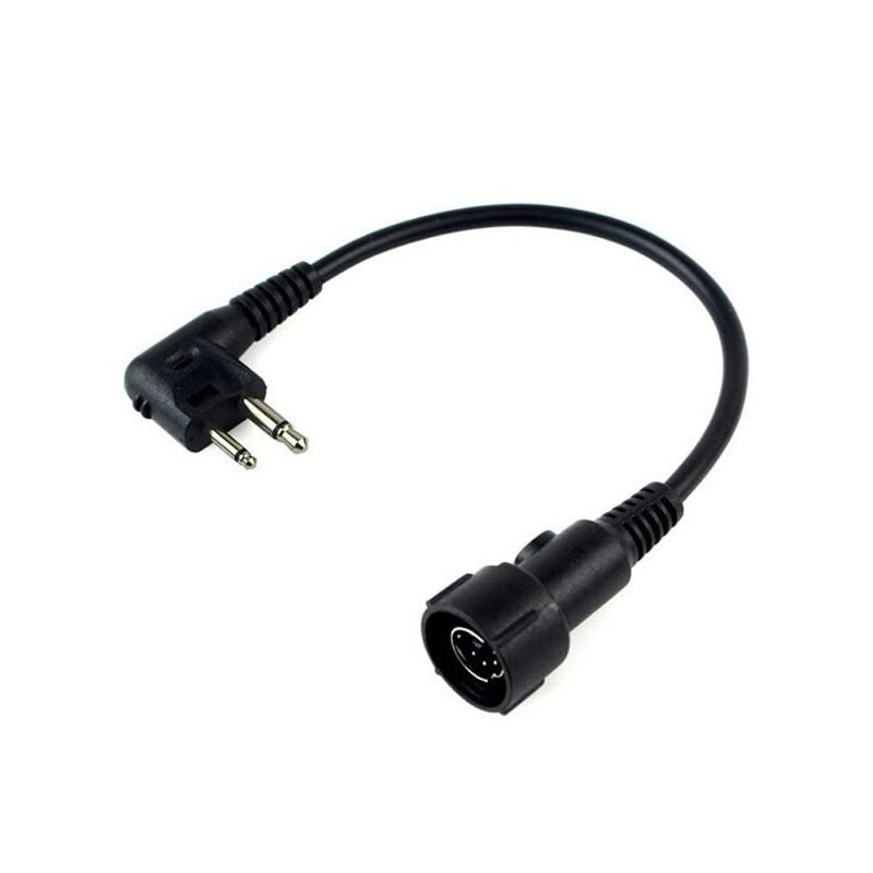 WRSCEXP Mini Din Plug 6 PIN Headset Cable for Heavy Duty Noise Cancelling Headphone for Motorola 2 PIN CP150 CP160 EP450 GP300 GP68 GP88 CP88 CP040 CP100 CP125 CP140
